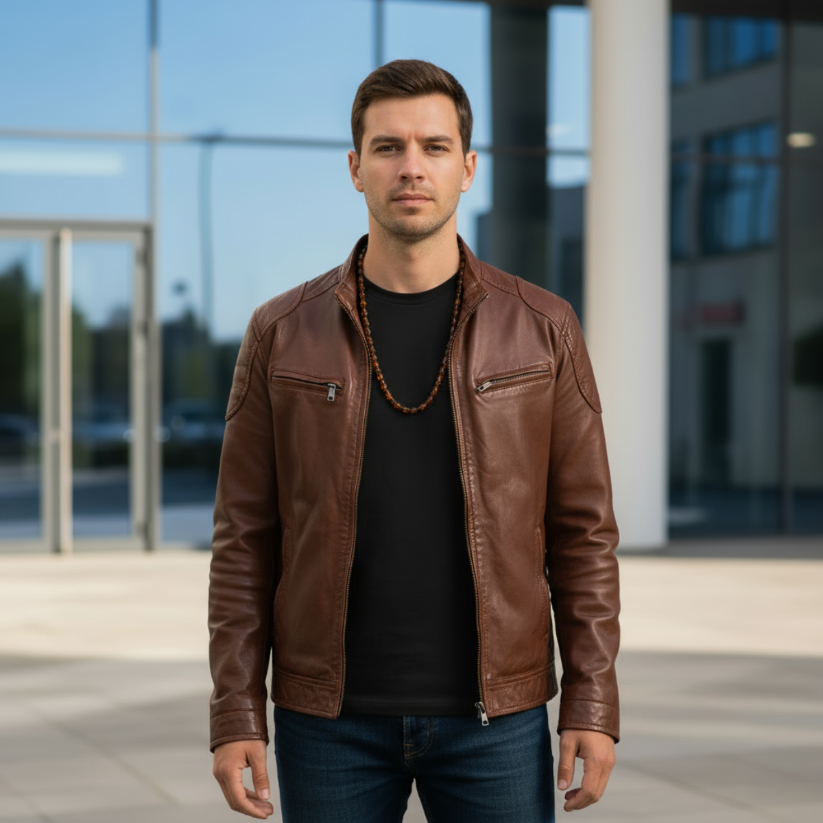 Terrasoul Cube Kehribar Kolye