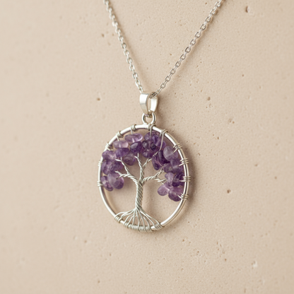 Terrasoul Ametist Hayatağacı Kolye Ucu