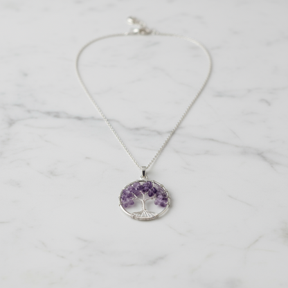 Terrasoul Ametist Hayatağacı Kolye Ucu