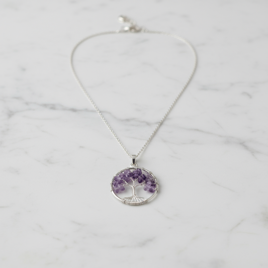 Terrasoul Ametist Hayatağacı Kolye Ucu
