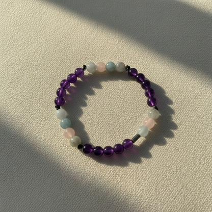 Terrasoul Ametist Morganit Bilekliği