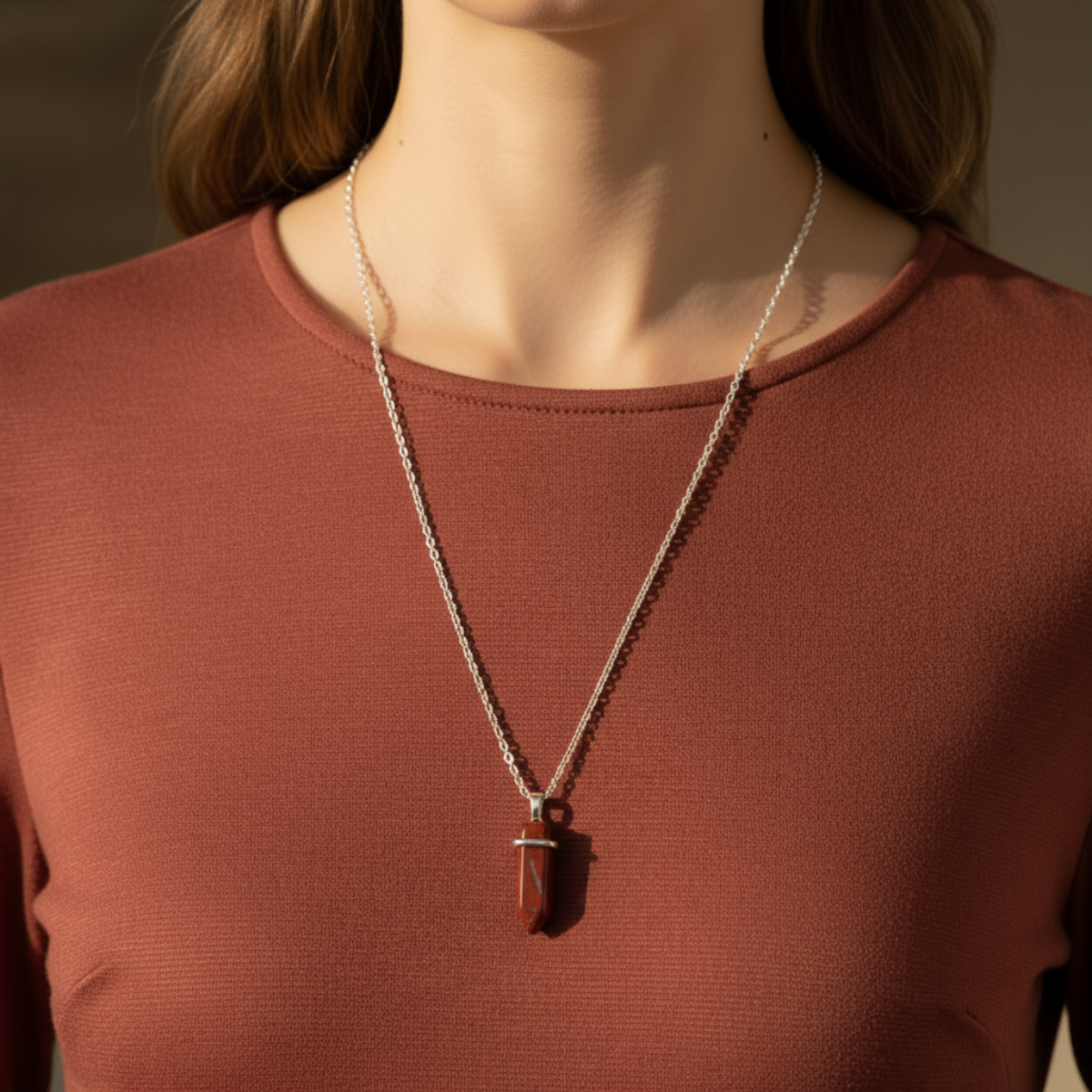 Terrasoul Kırmızı Jasper Kolye Ucu