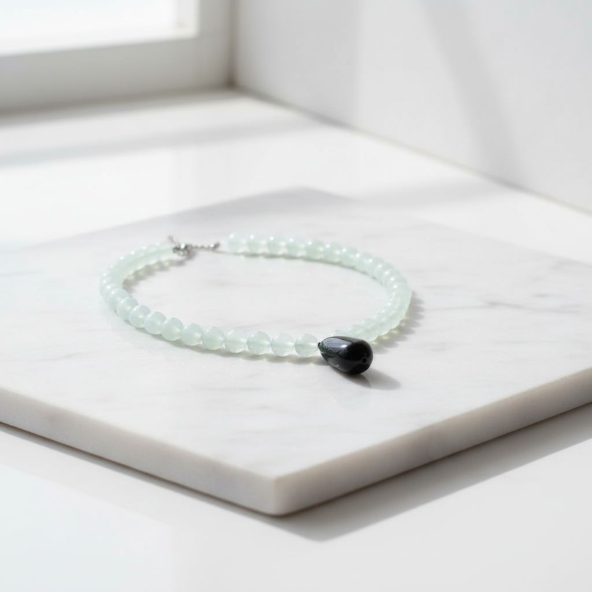 Terrasoul Opal Obsidyen Kolye