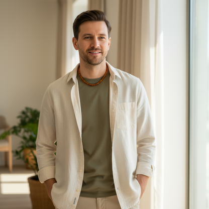 Terrasoul Circle Kehribar Kolye