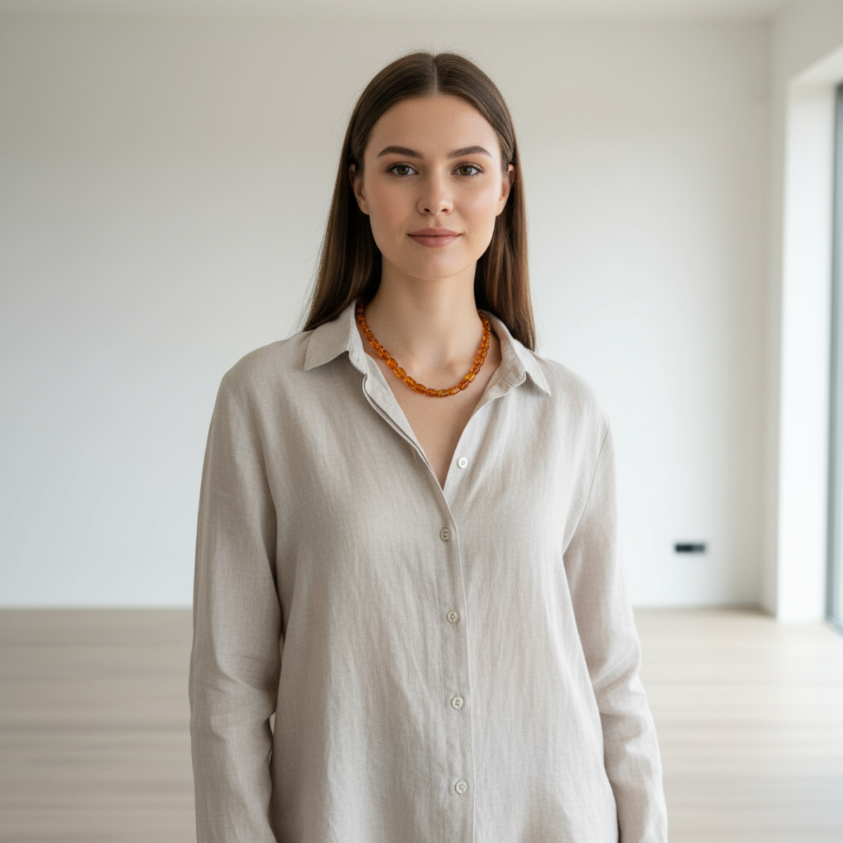 Terrasoul Circle Kehribar Kolye