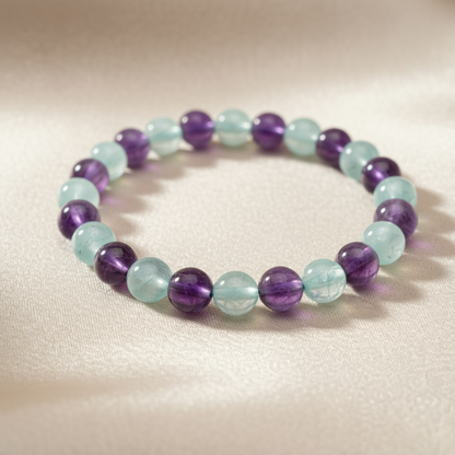 Terrasoul Ametist Aquamarin Bilekliği