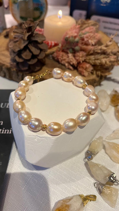 ST11 Pink Fildişi İnci Bileklik