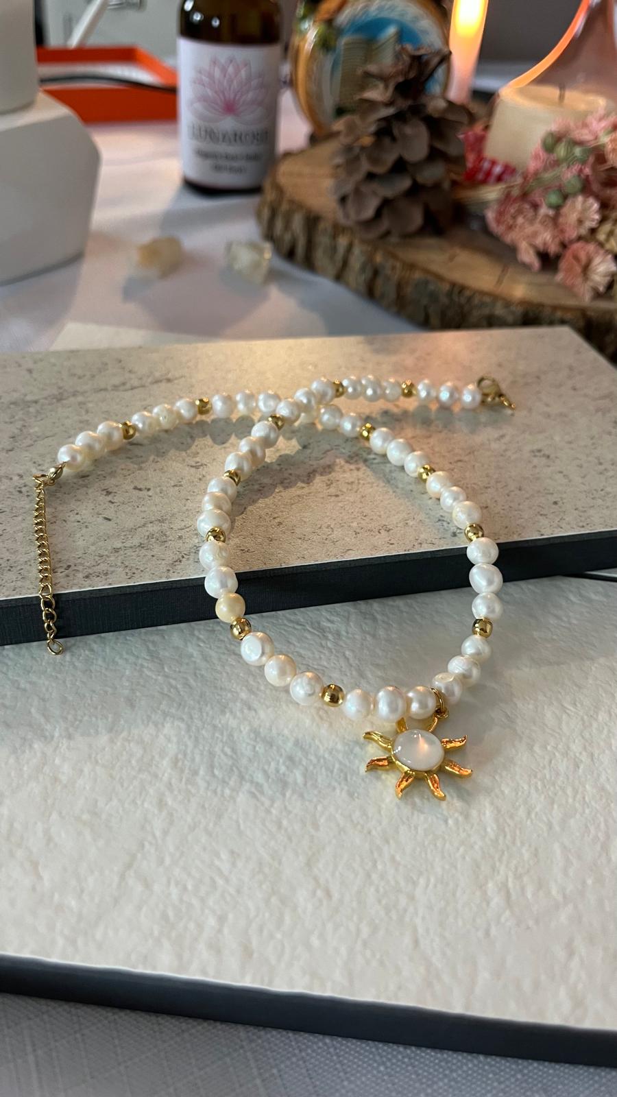 ST14 Sunshine İnci Kolye