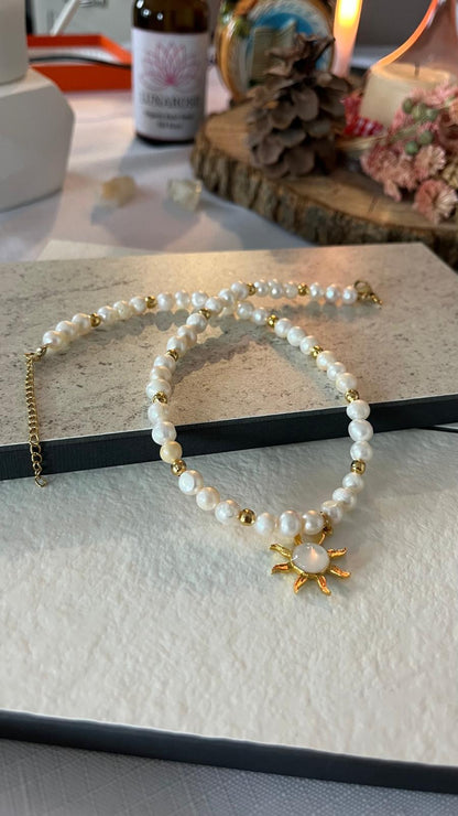 ST14 Sunshine İnci Kolye