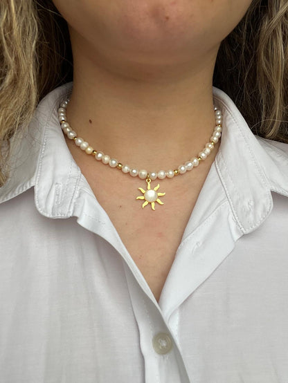ST14 Sunshine İnci Kolye