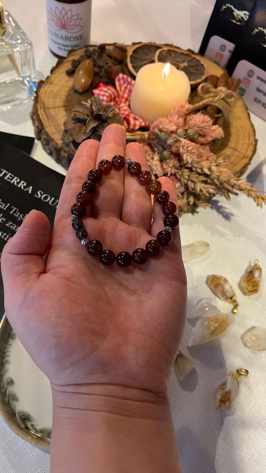 Terrasoul Granat Hematit Bilekliği