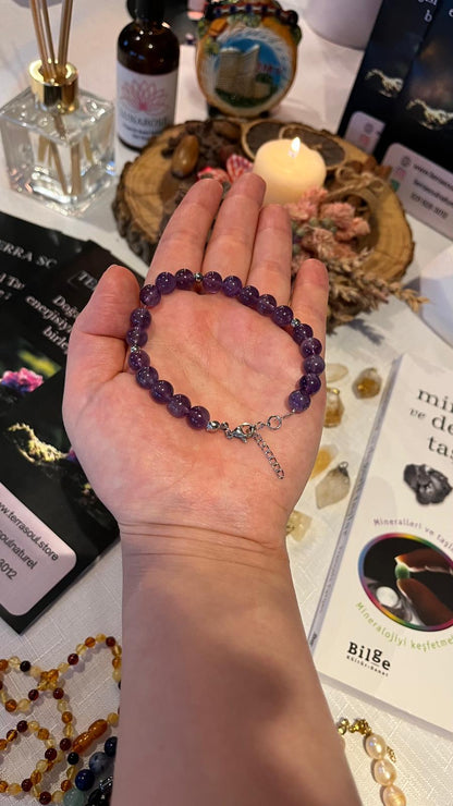 Terrasoul Ametist Bilekliği Ayarlanabilir Uzunluk